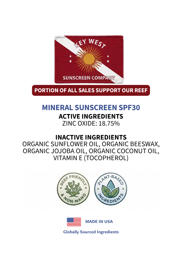 All Natural Mineral Sunscreen 1.5oz (Reef Friendly & Non-Nano SPF 30+)